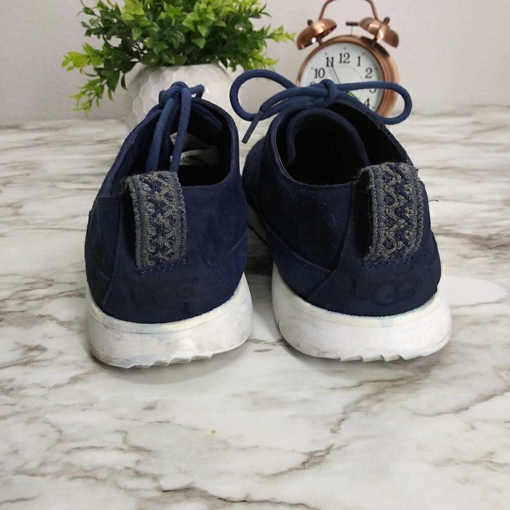 UGG navy suede light weight Oxfords Sneakers sz.10 - Picture 13 of 14